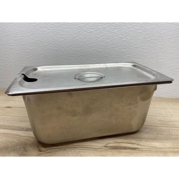 Syscoware Food Pan Stainless Steel Professional Cookware  With Sloted Lid 6.1 Qt - Picture 1 of 13